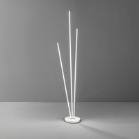 Lampade Terra Esterno Moderna Twins Metallo Bianco Led 47W 3000K