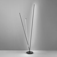 Piantana Moderna Twins Metallo Nero Led 47W 3000K