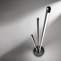 Piantana Moderna Twins Metallo Nero Led 47W 3000K