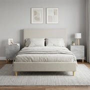 Armadio da Notte 2 pcs Grigio Cemento 43 x 34,5 x 50 cm 894572