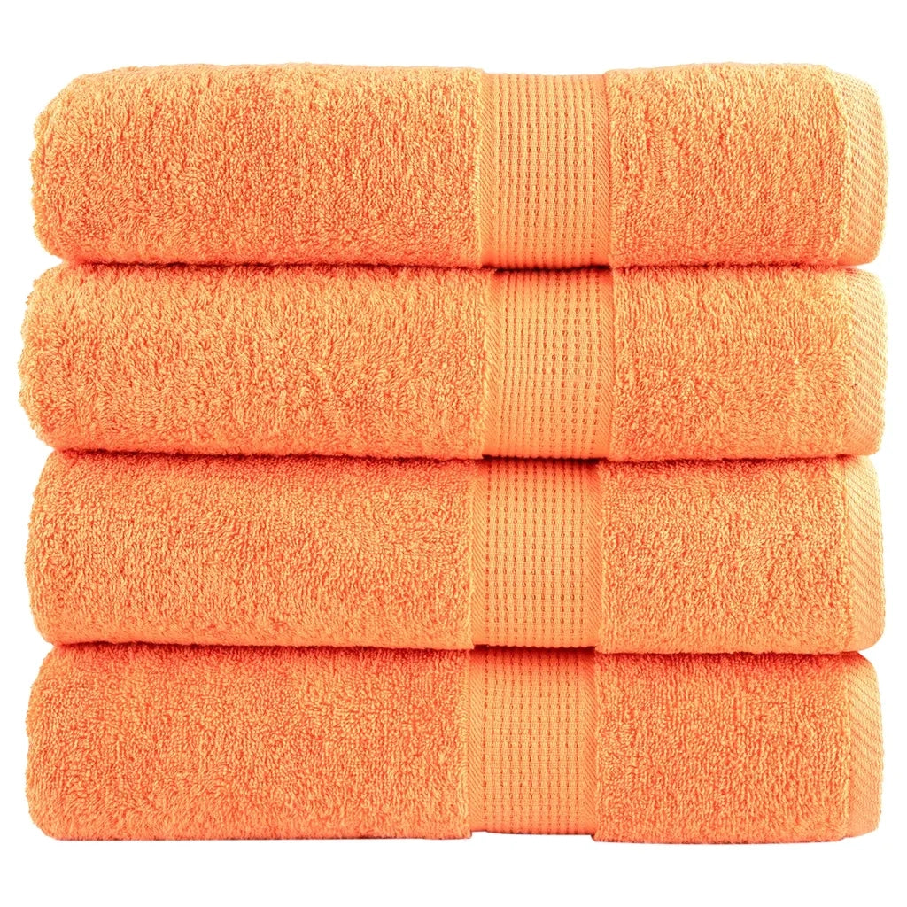 Asciugamani da Bagno SOLUND 2 pz Verdi 100x150 cm 600 g/mÂ²