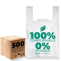 Rmove buste shopper biodegradabili 27x50cm 500/pz  mc - RM-BGBIO27MC