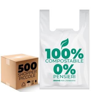 Rmove buste shopper biodegradabili 27x50cm 500/pz  mc - RM-BGBIO27MC