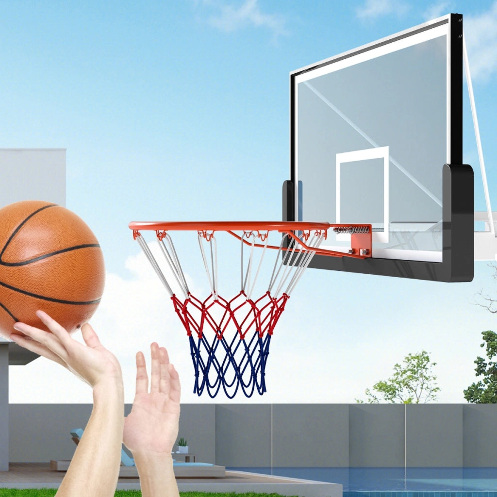 Cerchio da basket montaggio a parete sostituzione obiettivo con doppie molle-Cerchio universale per canestri Arancione
