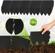 Tubercolatore per giardino in plastica, 10m, 50 pezzi, 20x15 cm, piede a tre lati integrato, nero