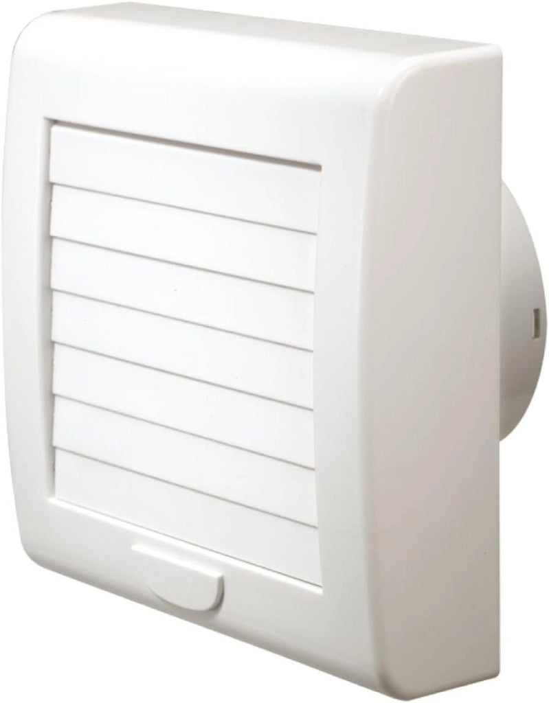La Ventilazione AA12G Aspiratore Elicoidale con Serranda Automatica 150 m³-h 20 W IPX4 colore Bianco