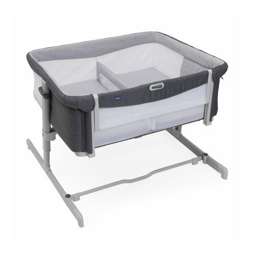 Culla co-sleep n2m twins grey 87077.68