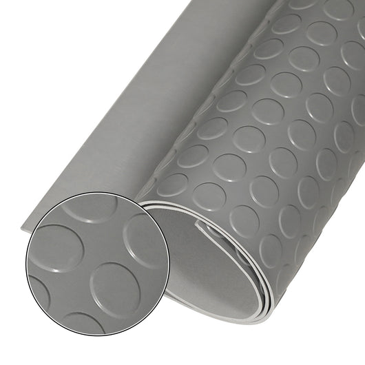 1mt x 20mt Pavimento antiscivolo bolflex bullonato copripavimento bollato in pvc 1,2mm - GRIGIO CHIARO