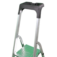 SOLEILUX Scala in alluminio “UNICA” 8 gradini con portaoggetti portata certificata 150kg – EN131 TÜV