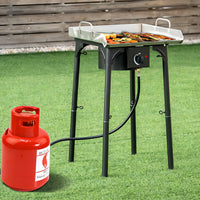 Fornellone 3 IN 1 Rialzato Da Esterno Gpl Con Accensione Piezo 40x40cm H 81cm