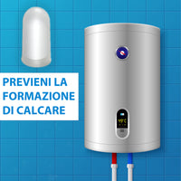 SOLEILUX Cartucce Polifosfati per Caldaia Ricarica Universale da 12 Pastiglie di Polvere Concentrata per Filtrazione Acqua - Funge da Anticalcare e Anticorrosivo