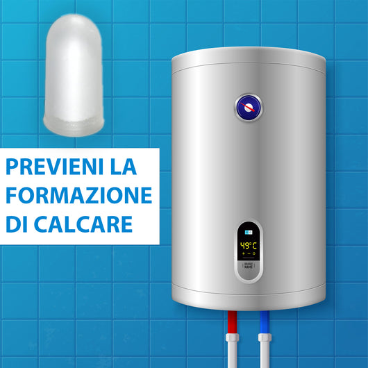 SOLEILUX Cartucce Polifosfati per Caldaia Ricarica Universale da 12 Pastiglie di Polvere Concentrata per Filtrazione Acqua - Funge da Anticalcare e Anticorrosivo
