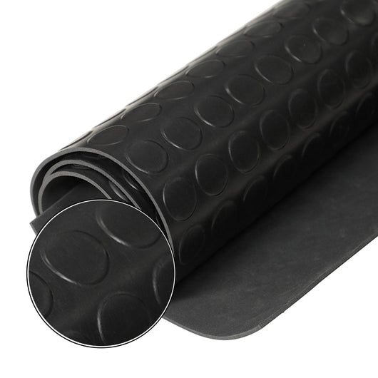 1mt x 20mt Pavimento antiscivolo bolflex bullonato copripavimento bollato in pvc 1,2mm - NERO
