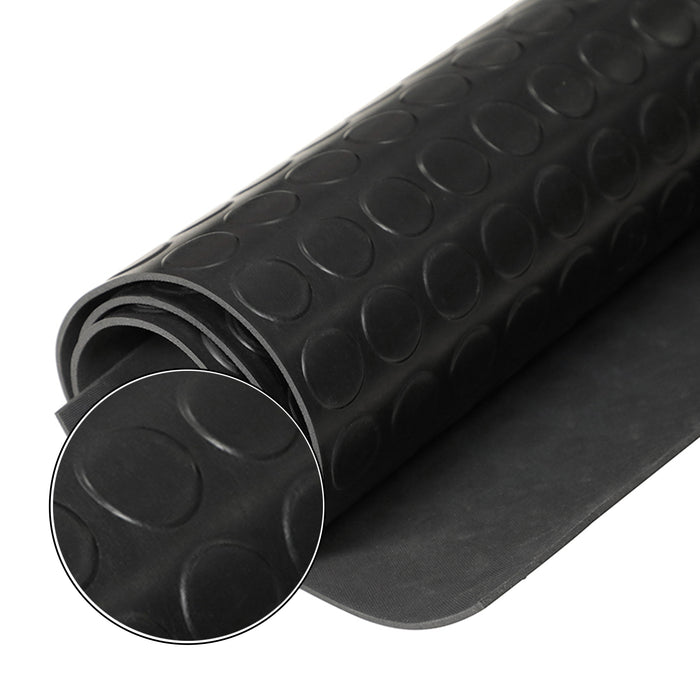 1mt x 20mt Pavimento antiscivolo bolflex bullonato copripavimento bollato in pvc 1,2mm - NERO