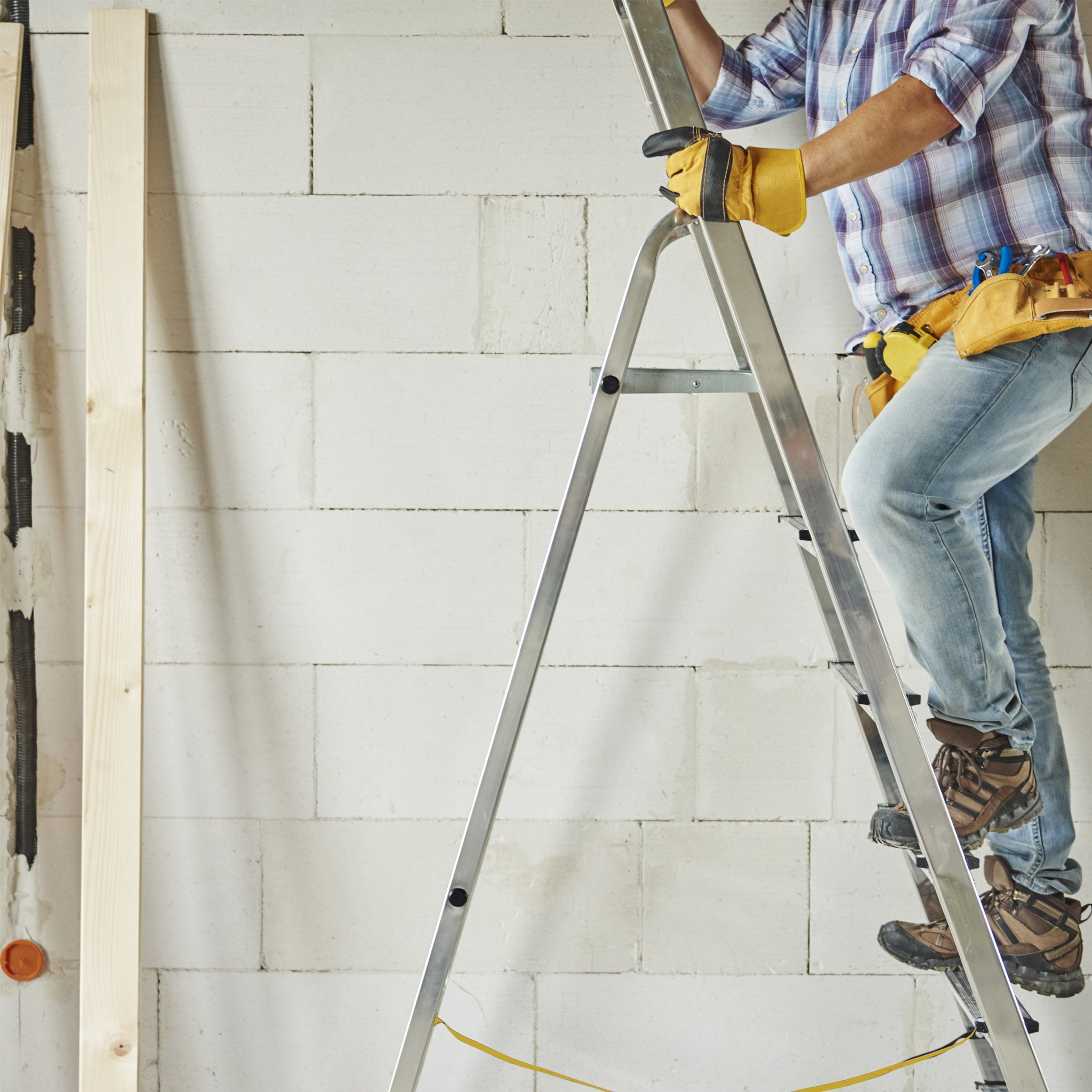 SOLEILUX Scala in alluminio “UNICA” 3 gradini con portaoggetti portata certificata 150kg – EN131 TÜV