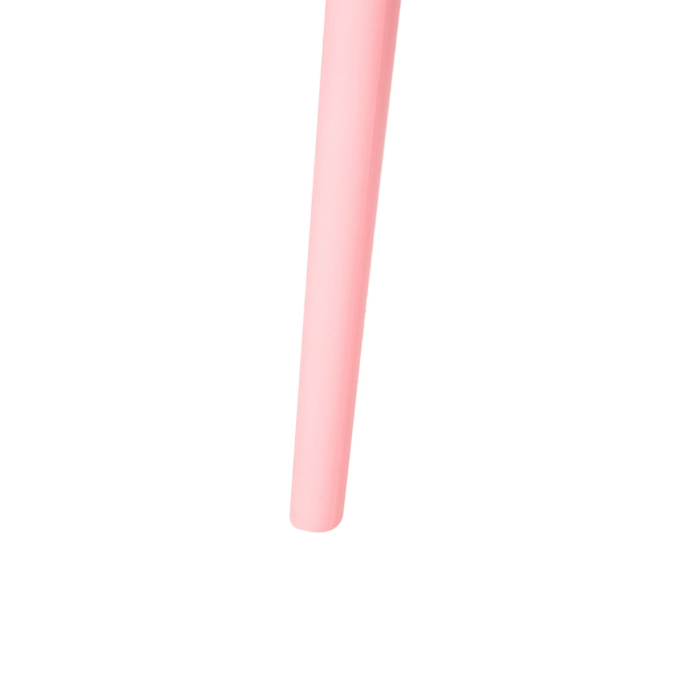 Set di 4 sedie da giardino rosa in polipropilene leggero resistente alle intemperie in plastica per interni e per esterni moderno