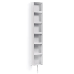 Lineabeta - Colonna girevole con specchio e ripiani Ciacole bianco L.25 cm