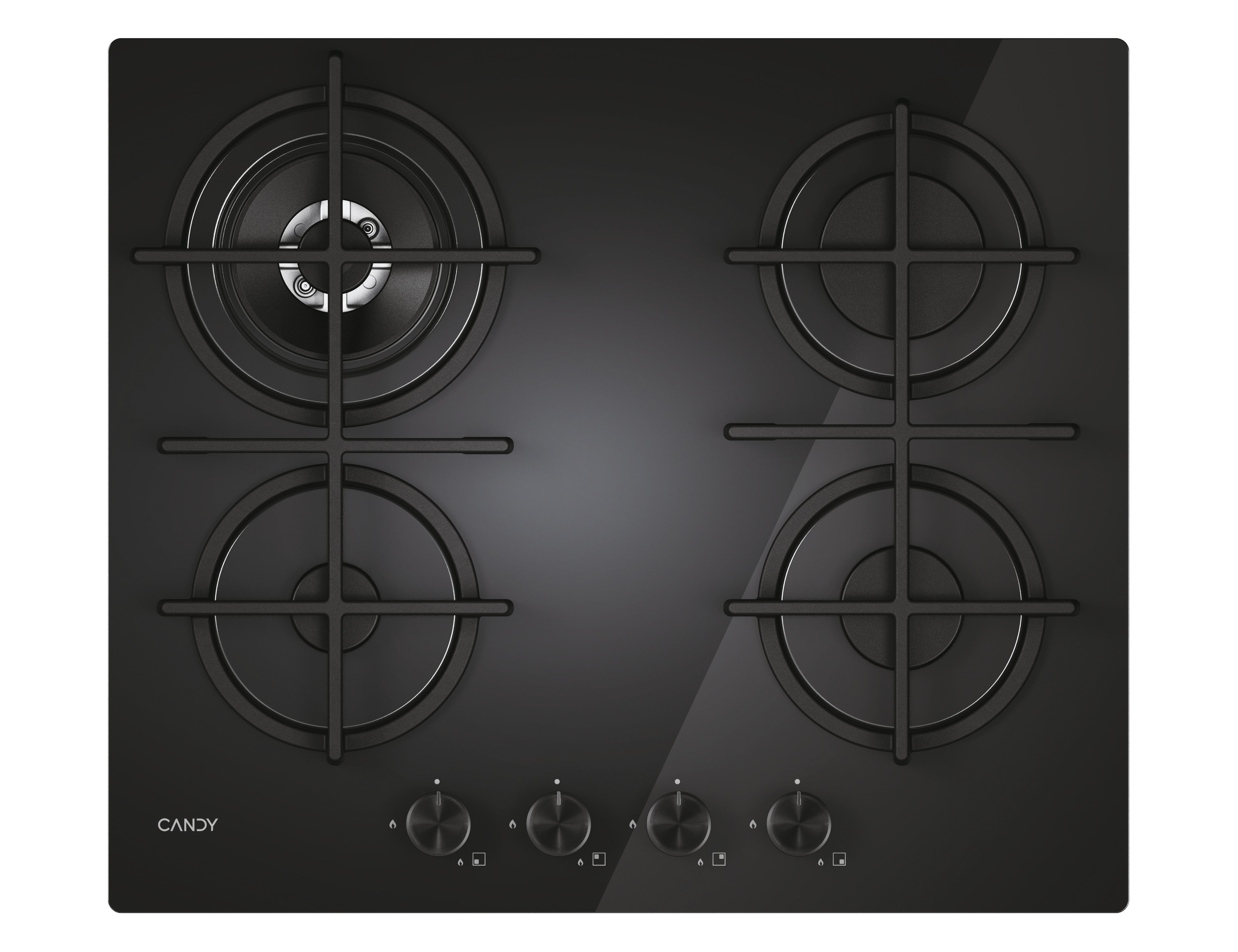 Candy moderna cvg6br4wtb nero da incasso 60 cm gas 4 fornello(i) - 33803483