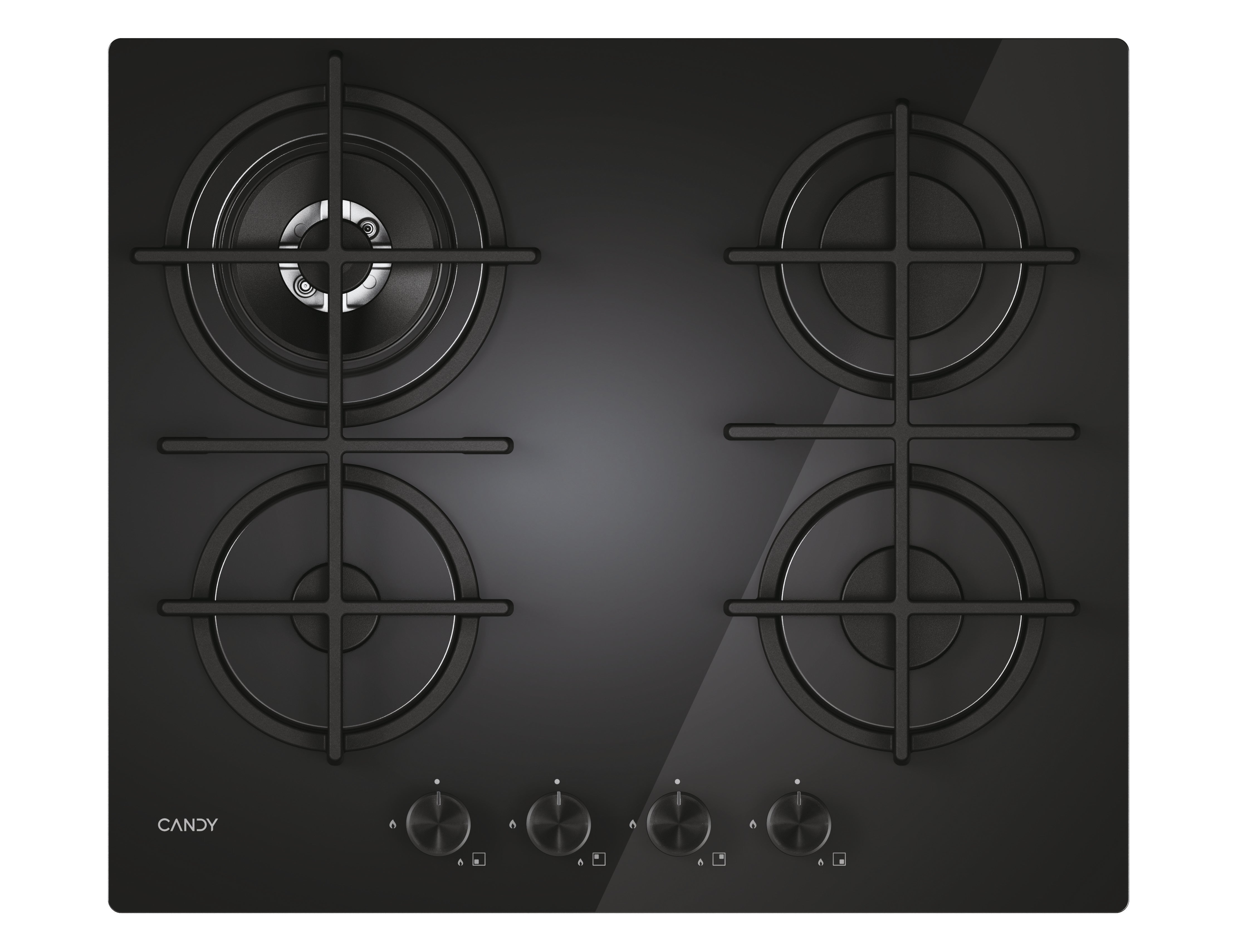 Candy moderna cvg6br4wtb nero da incasso 60 cm gas 4 fornello(i) - 33803483