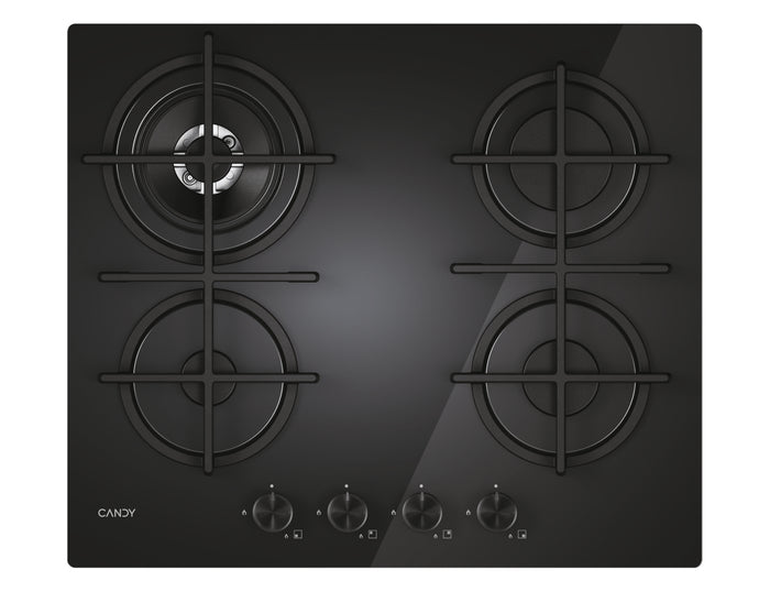 Candy moderna cvg6br4wtb nero da incasso 60 cm gas 4 fornello(i) - 33803483