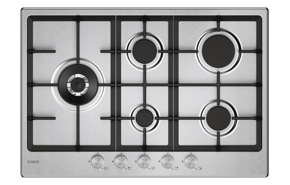 Candy chg7wl4wtx acciaio inox da incasso 74.5 cm gas 5 fornello(i) - 33803489