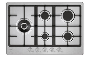 Candy chg7wl4wtx acciaio inox da incasso 74.5 cm gas 5 fornello(i) - 33803489