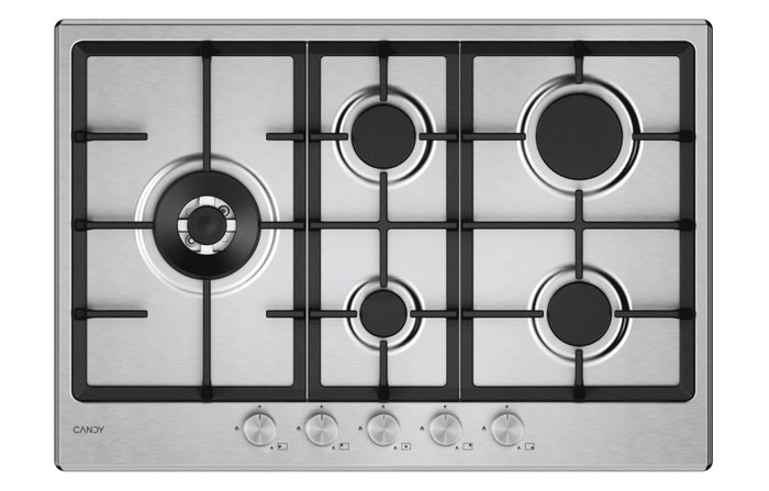 Candy chg7wl4wtx acciaio inox da incasso 74.5 cm gas 5 fornello(i) - 33803489