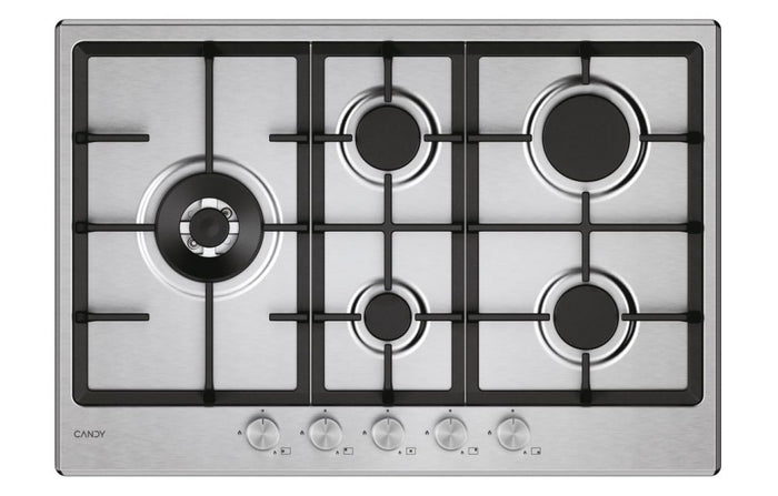 Candy chg7wl4wtx acciaio inox da incasso 74.5 cm gas 5 fornello(i) - 33803489