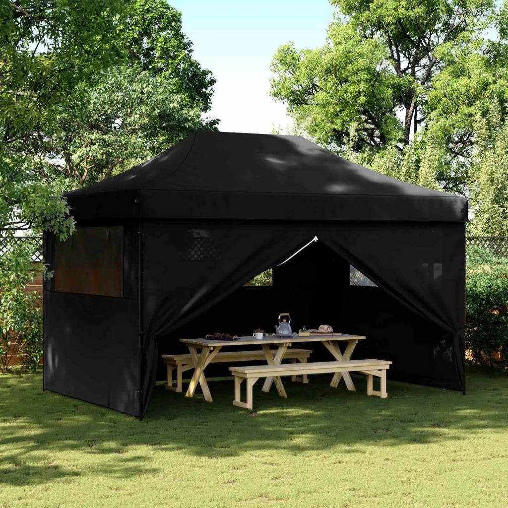 Tenda Party Nero 292 x 440 x 315 cm Tessuto Oxford 42023638