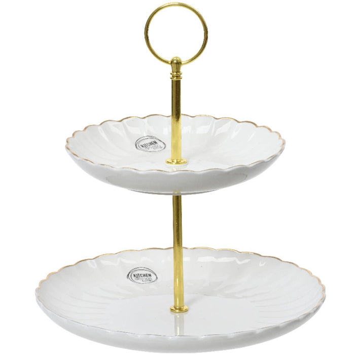 ETAGERE PORCELLANA BIANCO CON