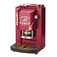 Faber pro deluxe macchina da caffialde 44mm cherry red ottone - PROCHERRYBASOT