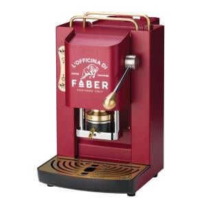 Faber pro deluxe macchina da caffialde 44mm cherry red ottone - PROCHERRYBASOT