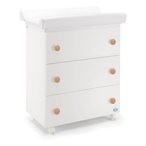 Bagnetto fasciatoio pali 0533winn win 3 cassetti bianco e naturale