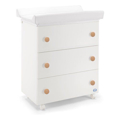 Bagnetto fasciatoio pali 0533winn win 3 cassetti bianco e naturale