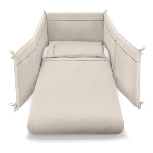 Piumone lettino pali 0687trae transformer set 3 pz per evolutivo ecru