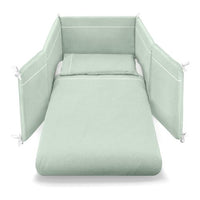 Piumone lettino pali 0687tram transformer set 3 pz per evolutivo menta