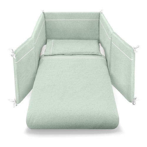 Piumone lettino pali 0687tram transformer set 3 pz per evolutivo menta