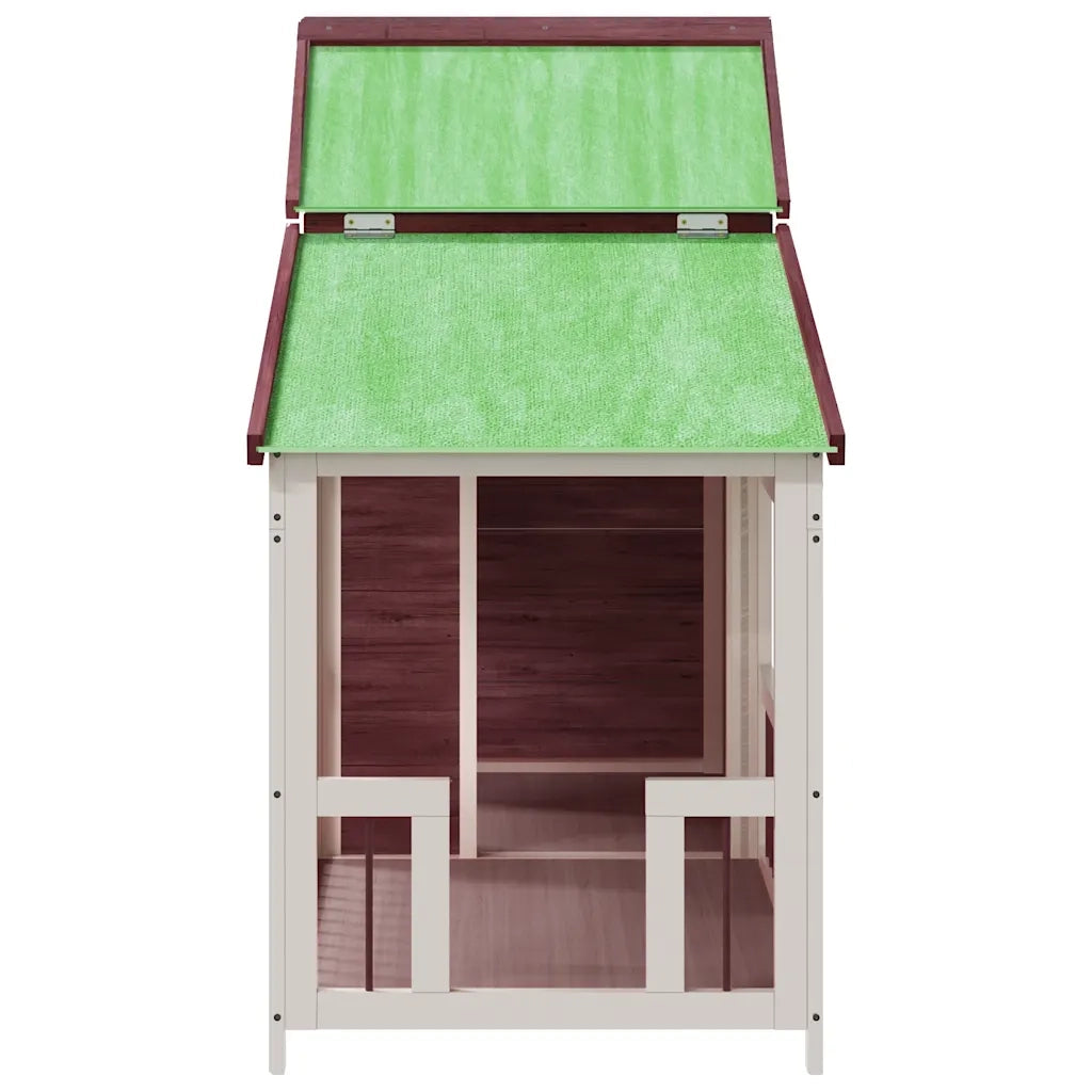 Cuccia per Cani Moka 143x60,5x109 cm in Legno Massello di Pino 172263