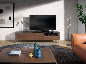 Lampada da terra acciaio nero e dorato