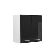 Vicco Pensile universale Nero lucido 60 cm con porte