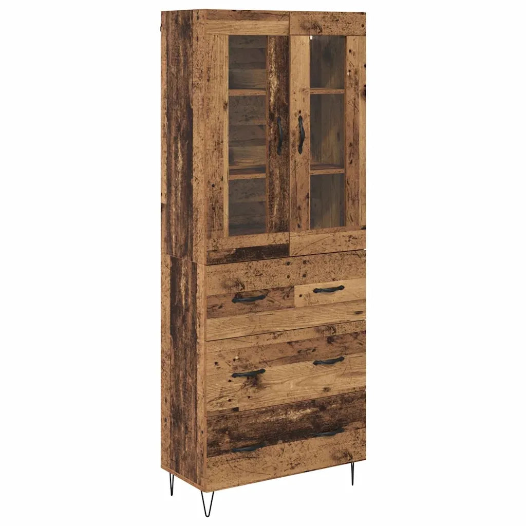 Credenza | Madia | Buffet da pranzo | Armadio da pranzo Legno vecchio 69,5 x 34 x 90 cm Legno multistrato