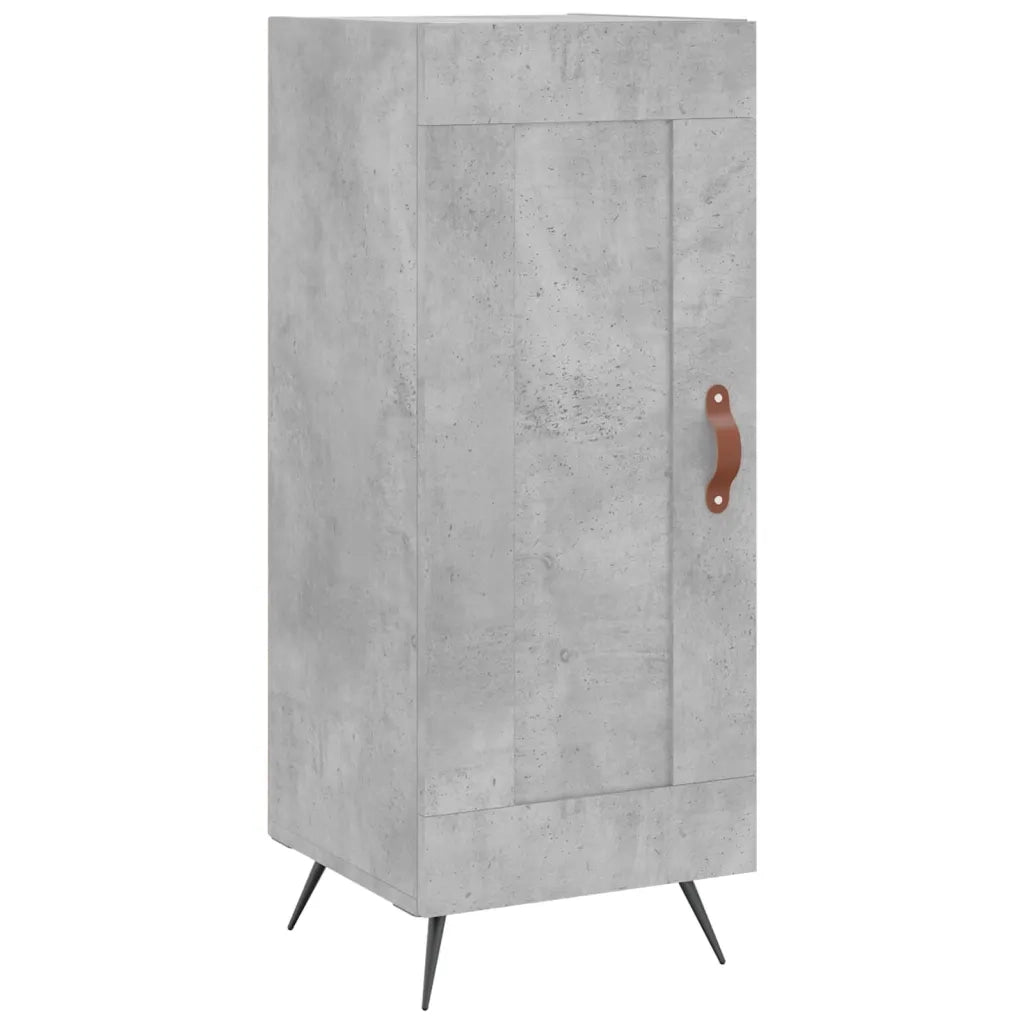 Credenza-Buffet-Armadio da cucina Grigio Cemento 34,5x34x180 cm in Legno Multistrato 836652