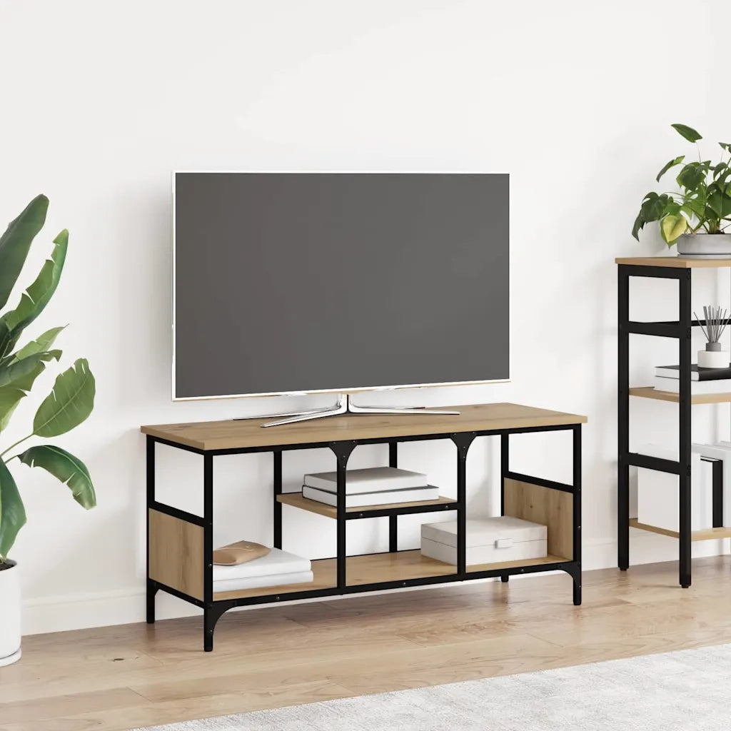 Mobile TV-Credenza per TV-Console TV Rovere artigianale 100 x 35 x 45 cm