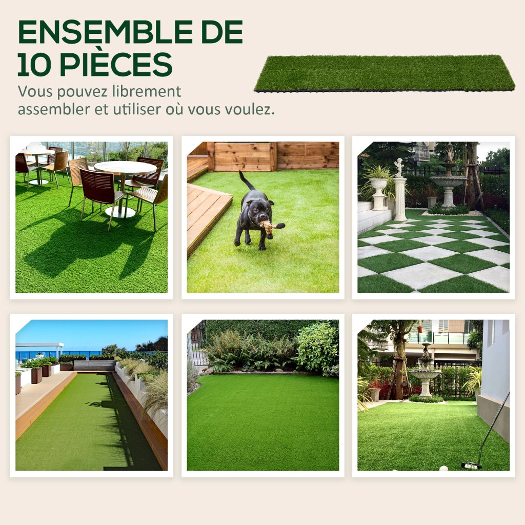 Tappeto erba sintetica ¨C Zephmum ¨C Verde 30x30 cm