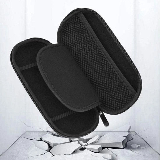 Borsa di Protezione in Carbone - Casella di Carico Shock-Resistente per Pouch - Borsa di Stoccaggio compatibile con Sony PS Vita - Protettiva (Nero)