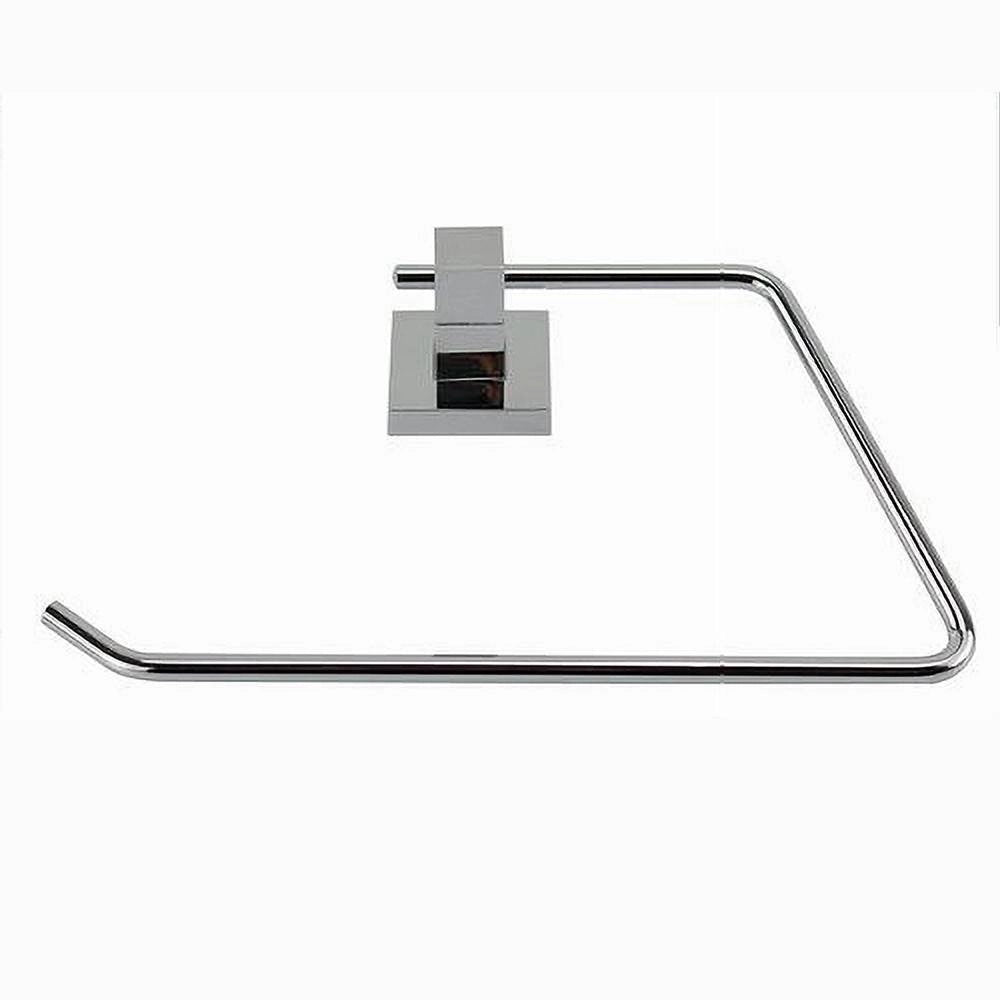 Trade Shop - Porta Asciugamano Asciugamani Doppio Fissaggio A Parete Bagno Square 23cm 59182 -