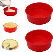 Forma per torte in silicone da 20 cm antiaderente - Set da 2 - Adatto per cheesecakes e chiffoncakes