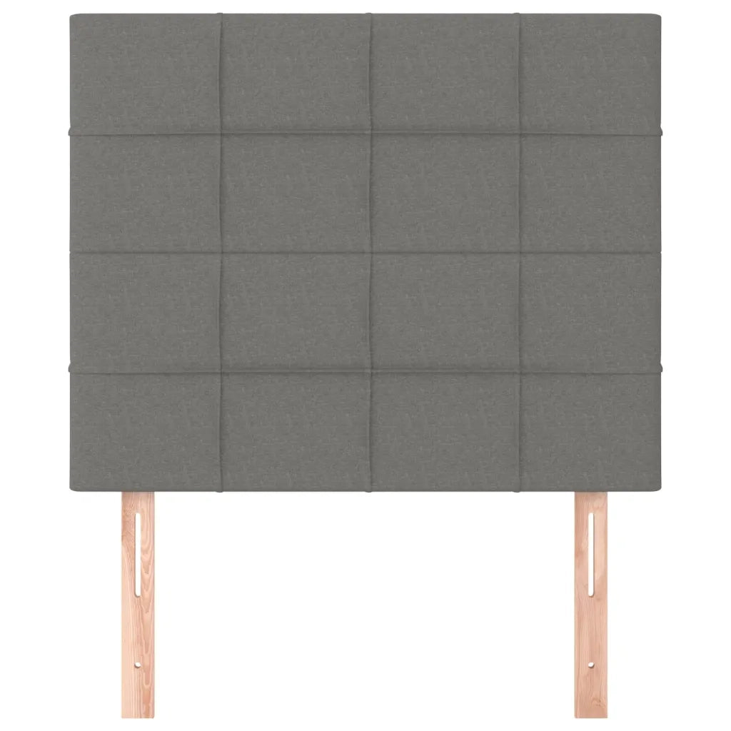 Testiera Grigio Scuro 100x5x118/128 cm Tessuto 3116323