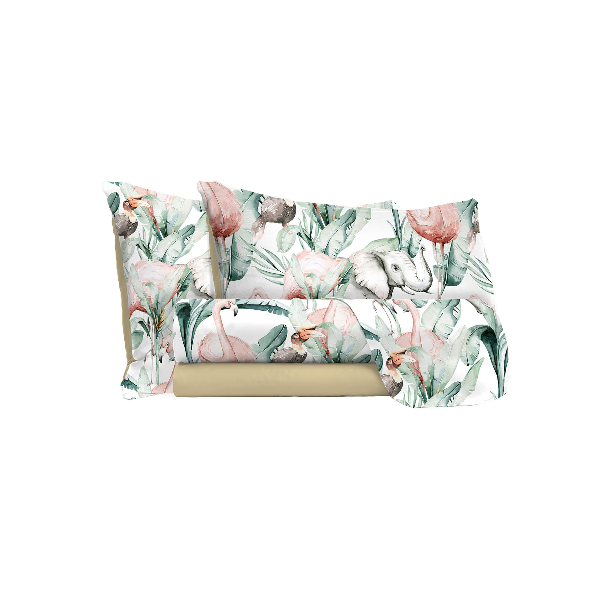 Set Lenzuola Singolo con Stampa Sopra Sotto e Federe Denny