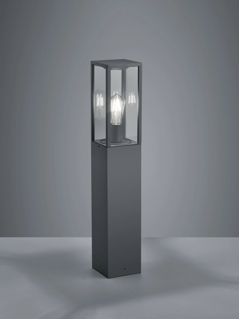 Palo Illuminazione Esterno Lampione Giardino Antracite Garrone GD Trio